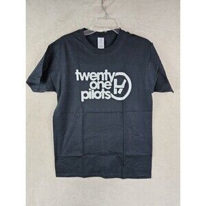 Twenty One Pilots Short Sleeve Cotton T Shirt Black Size M-L